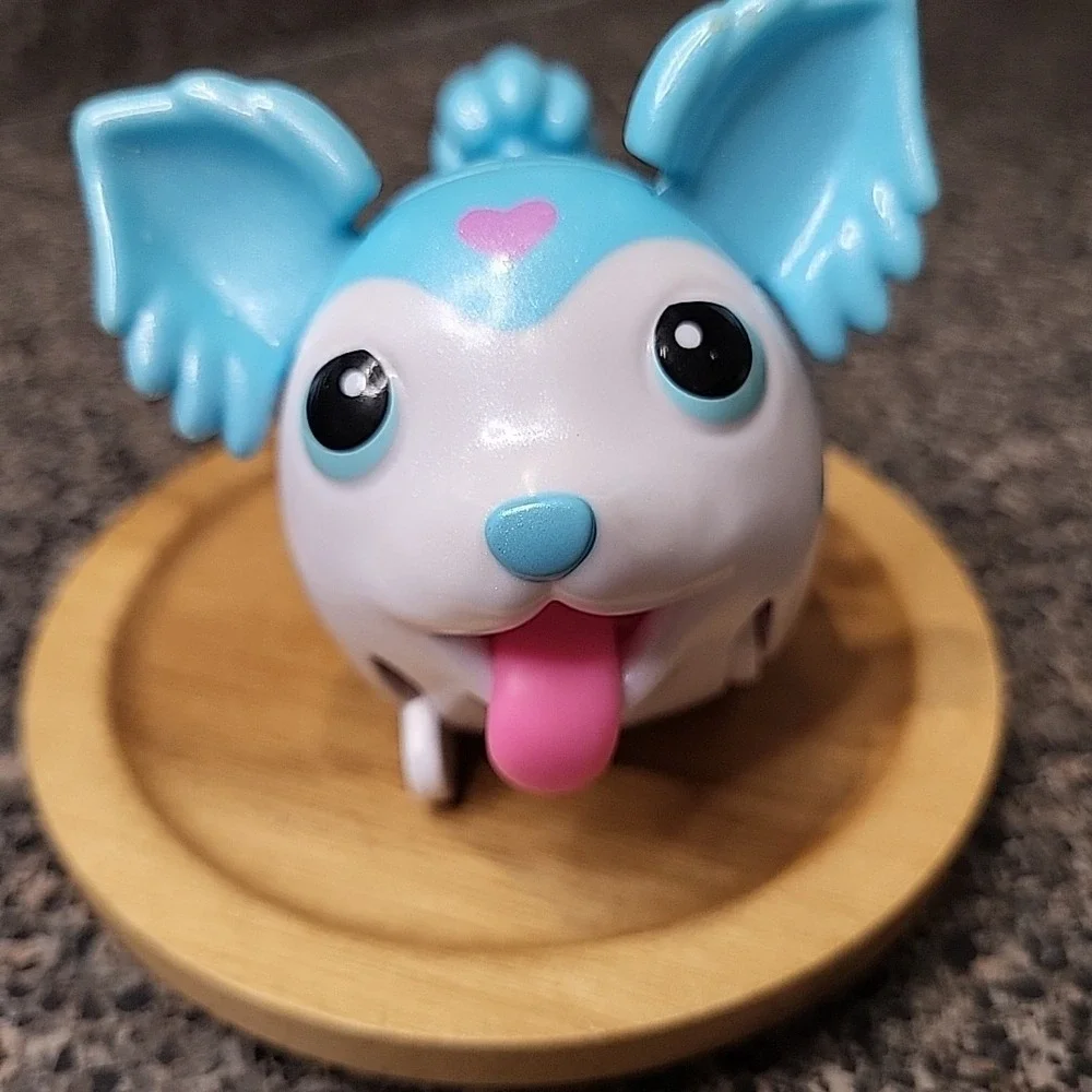 SUPER RARE! SKY BLUE Papillon Dog Chubby‎ Puppies & Friends Toys WORKS
